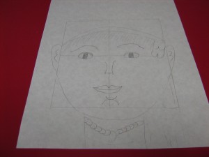 Some of the students really enjoyed using the facial mapping to help with their portraits. 