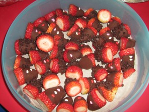 Chocolate covered strawberries! 