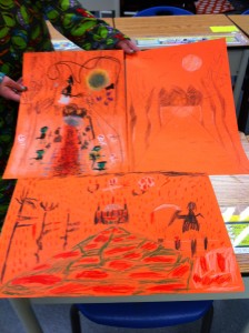 Some spooky Halloween created by our students last week. 