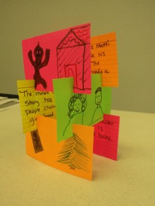 An example of a completed Tower Book Report. 