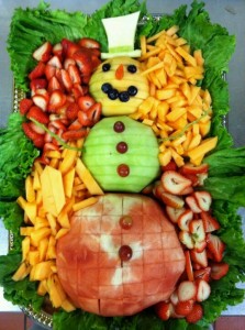 Monkey Inspirations: http://www.monkeyinspirations.com/2012/03/snowman-fruit-tray-and-reindeer.html?m=1