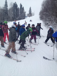 We had a wonderful day skiing! 