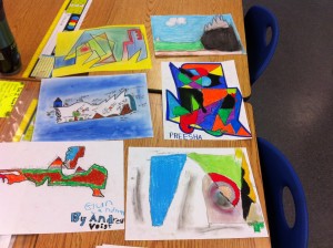 Some of our Alex Janvier inspired artwork. 
