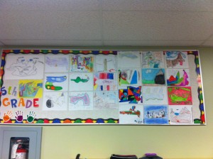 The new Art Board, displaying our "Take a Line for a Walk" projects. 