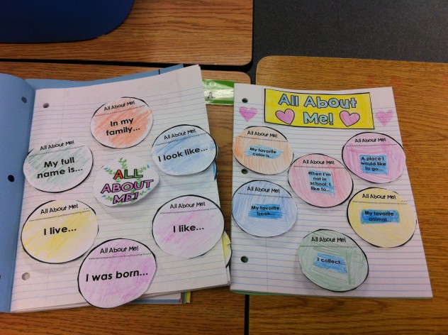 Some examples of student foldables from today. 