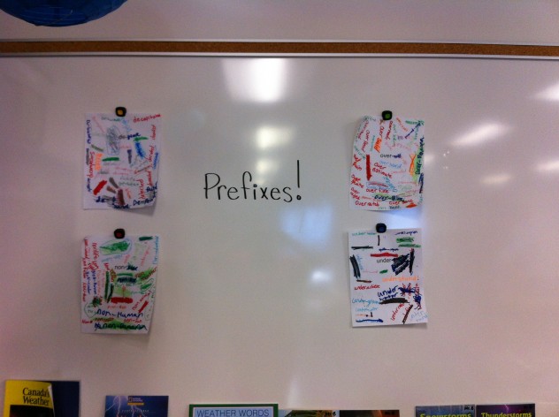 Our completed prefix CAFE on display. 
