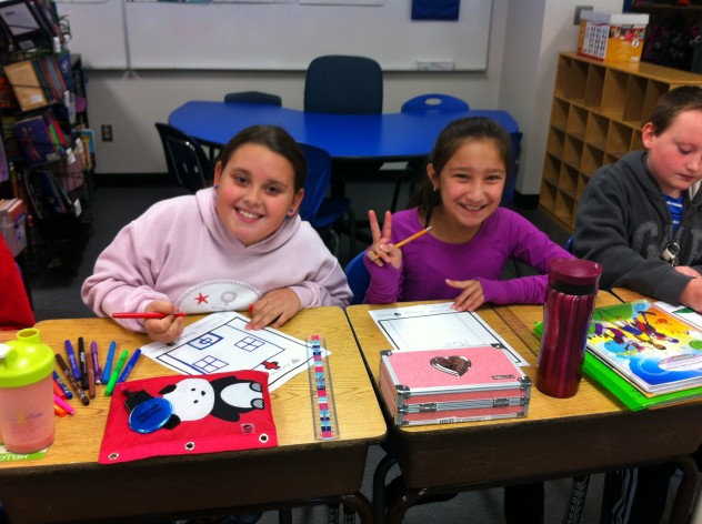 These two students were excited to share why they loved RMWB. 