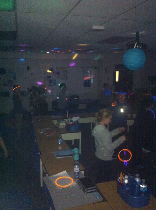 Students liked our disco ball. 