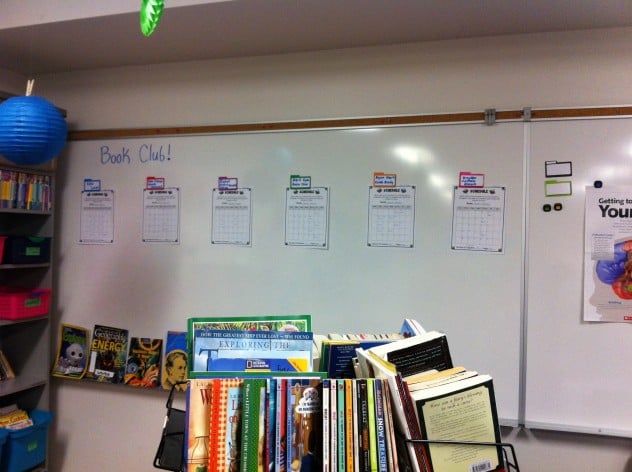 Our Book Club schedules have also been posted in our classroom library. 