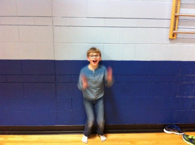 Some fun dance moves were seen throughout the gym! 