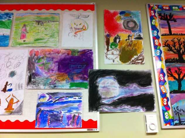 Some students used a variety of mediums in their final pieces. Well done 4/5M! 