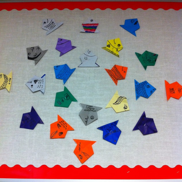Some of our origami. 